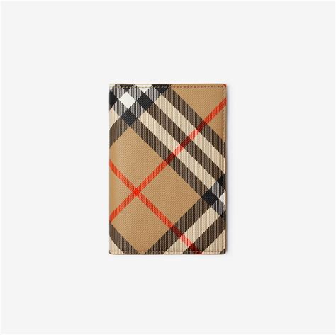 cover burberry cassaforte|Check Passport Holder in Sand .